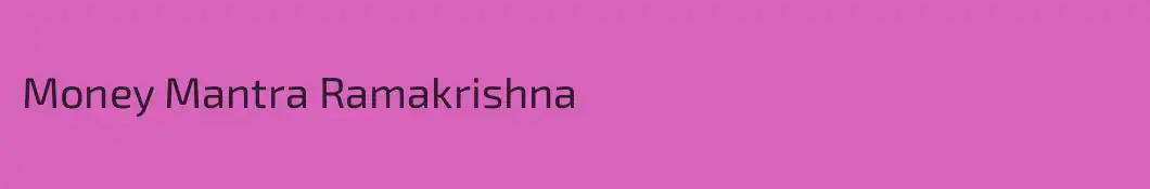 Money Mantra Ramakrishna
